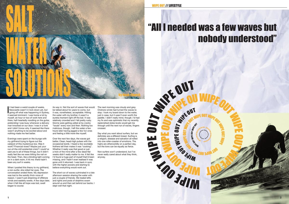 Salt Water Solutions magazine spread