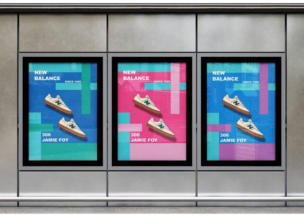 New Balance 306 sneaker ad posters
